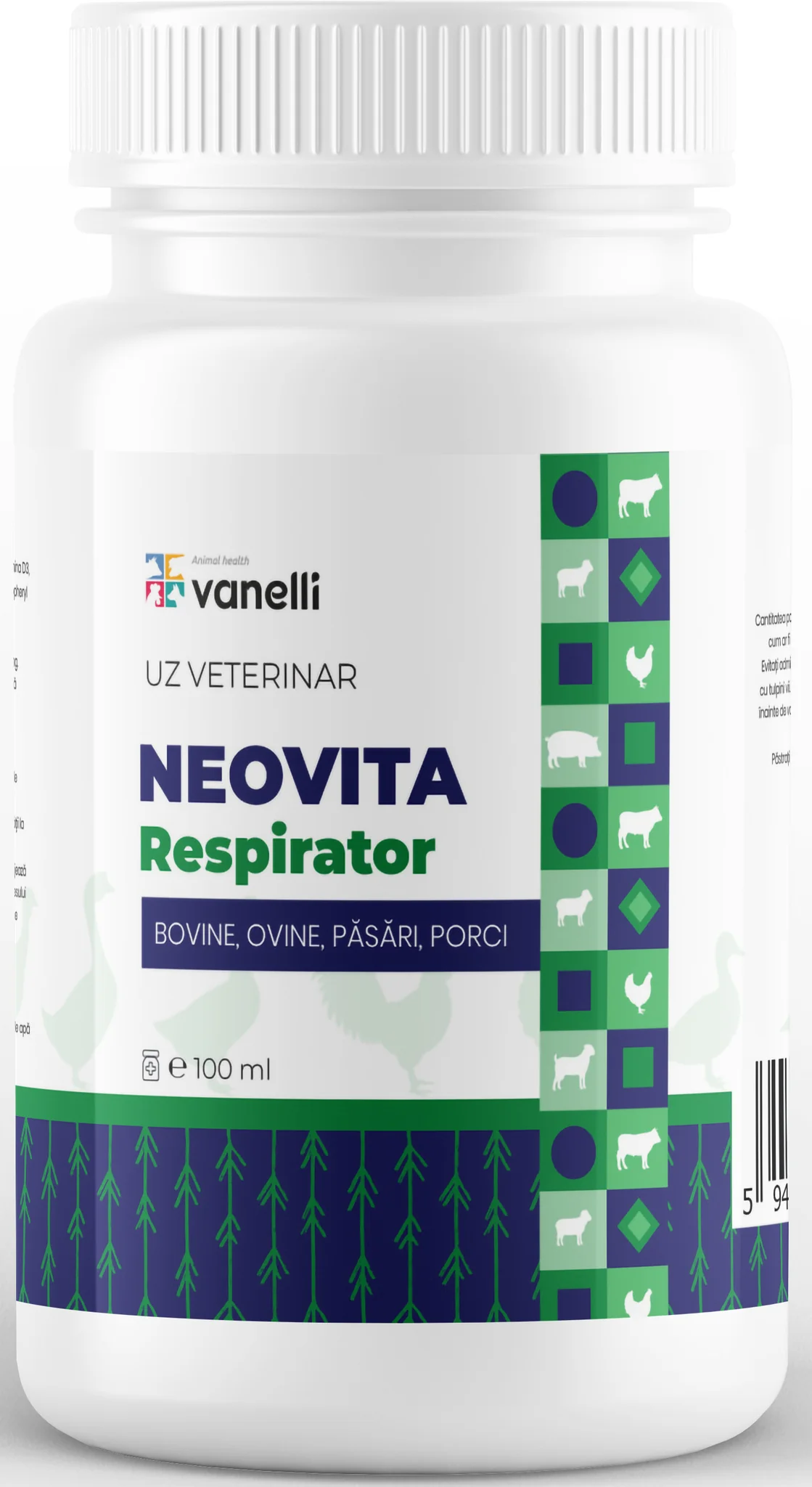 Neovitarespirator 100ml Furaj Complementar Lichid Vanelli Animal Health 1024x1024@2x
