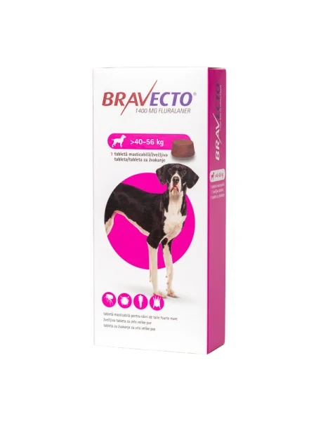 Bravecto 1400 Mg X 1 Tbl 40 56 Kg Pentru Caini6142